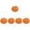 5Pcs Cat Sleeping Bed Squeaky Toy Warm Mat Pizza Shaped 5