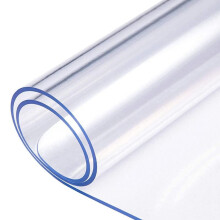 Clear Table Cover Protector Transparent PVC 100 X 200 Cm 2 Mm Thick Waterproof Easy To Cut Dining Room Table Protector