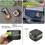 (Green) Foldable Camping Lantern Solar Usb Rechargeable Camping Lamp 3 Light Modes Led Torch For Hiking Emergency 5