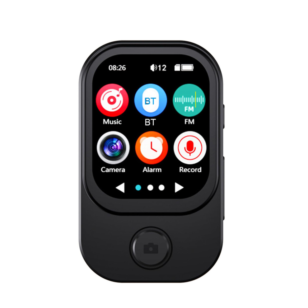 Touchscreen Mp3 Mp4 Music Player With 2.01 Inch Camera, Noise Reduction, Speaker, E-Book, Compact Portable Black6 9354506120573
