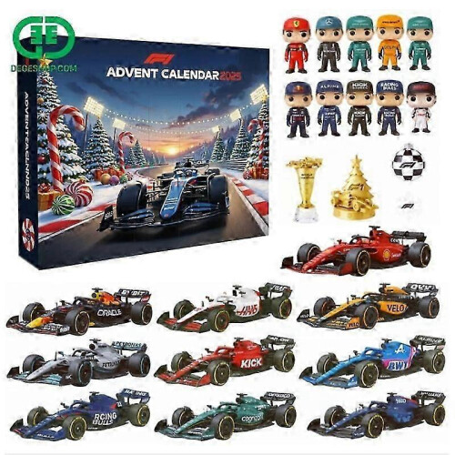 F1 racing Advent countdown holiday calendar blind box Christmas tree decoration 1pc