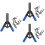 3 Sets 1Pc Core Pulling Riveter Tool With 40Pcs Black Poly Rivets 6