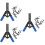 3 Sets 1Pc Core Pulling Riveter Tool With 40Pcs Black Poly Rivets 7
