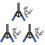 3 Sets 1Pc Core Pulling Riveter Tool With 40Pcs Black Poly Rivets 2