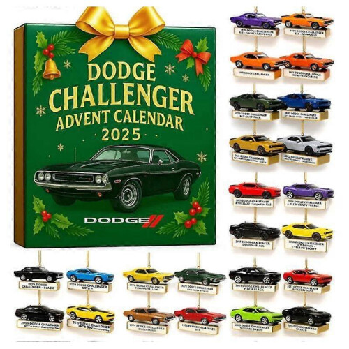 (Dodge)Supercar advent calendar blind box Christmas tree decoration