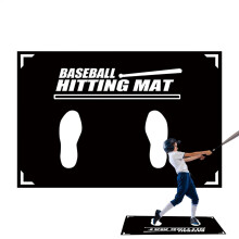 Baseball Batting Mat, Durable Turf Surface For Hitting Practice, Batters Box Mat, Outdoor Baseball Training Equipment