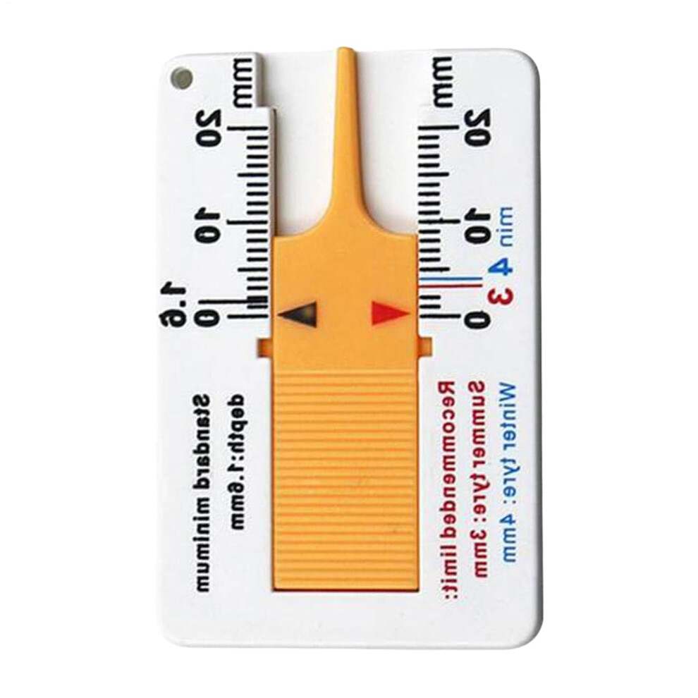 Tire Tread Depth Measuring Tool 0-20 Mm Tyre Tread Checker Portable Easy Reading Gauge For Motorcycles Cars Suvs 9016109253699