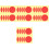 40 Sheets Pressure Gauge Stickers Adhesive Indicator Decals 5