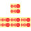 40 Sheets Pressure Gauge Stickers Adhesive Indicator Decals 4