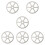 6 Pcs Durable Cup Washer Head Automatic Glass Rinser Silver Bar 11