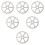 6 Pcs Durable Cup Washer Head Automatic Glass Rinser Silver Bar 8