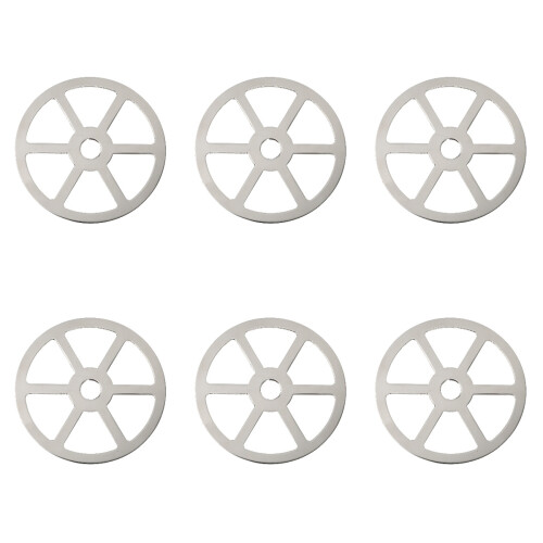 6 Pcs Durable Cup Washer Head Automatic Glass Rinser Silver Bar 1