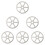 6 Pcs Durable Cup Washer Head Automatic Glass Rinser Silver Bar 9