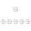 6 Pcs Durable Cup Washer Head Automatic Glass Rinser Silver Bar 3