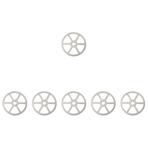 6 Pcs Durable Cup Washer Head Automatic Glass Rinser Silver Bar 2
