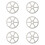 6 Pcs Durable Cup Washer Head Automatic Glass Rinser Silver Bar 7