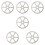 6 Pcs Durable Cup Washer Head Automatic Glass Rinser Silver Bar 10