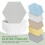 300 Pcs Hexagon Quilting Templates For Paper Piecing Sewing 10
