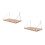 2Pcs Wall Mounted Floating Shelf: Modern Minimalist Design For Books Plants 7