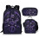 KINZON Student Schoolbag Three-piece Backpack Lunch Bag Pencil Case Backpack 4