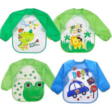 KINZON Bavoirs Impermables Bb Garon Bavoirs Manches Longues Enfants Bavoirs EVA Rglable Doux Tablier Lavable Rhabilitation Lger tanche Dinosaure Lion