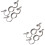 4Pièces Anneaux Gothiques Serpent Trois Doigts Argent 8