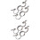 4Pièces Anneaux Gothiques Serpent Trois Doigts Argent 7