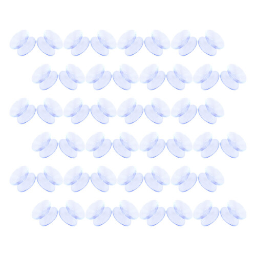 400Pièces Ventouses Silicones Double-Face Claires Pour Surfaces Lisses 2