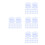 400Pièces Ventouses Silicones Double-Face Claires Pour Surfaces Lisses 10