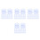 400Pièces Ventouses Silicones Double-Face Claires Pour Surfaces Lisses 9