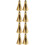 8St Gouden Messing Geurkegel Compact Accessoire Voor 10