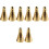 8St Gouden Messing Geurkegel Compact Accessoire Voor 5