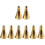 8St Gouden Messing Geurkegel Compact Accessoire Voor 4