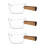 3Pcs Transparent Glass Pot With Handle Borosilicate Nonstick Milk Pan 9