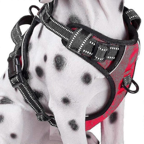 (45 65CM, Red) No-pull Dog Harness Padded Adjustable Pet Vest Harness For Large Dogs Training Or Walking 2