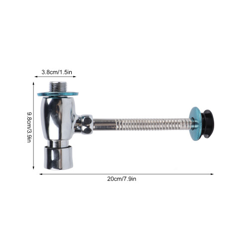 Rust-Proof Brass Urinal Flush Valve Push Button, 20x9.8x3.8cm 1