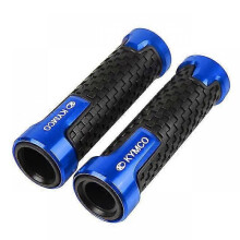 (blue) 7/8 22mm Motorcycle Accessories Handlebar Hand Grips Bar End Gel Grip Cnc For Kymco Exciting Downtown Like 150 180 Ct250 Ak550