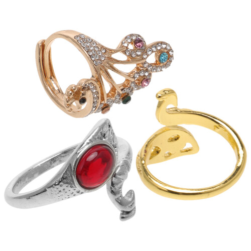 6 Pcs Adjustable Crochet Ring For Yarn Tension And Sewing
