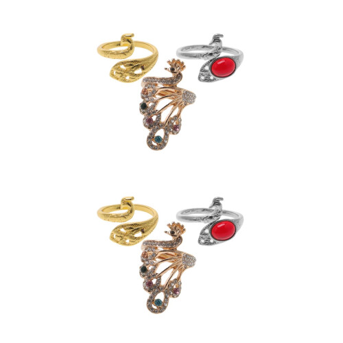 6 Pcs Adjustable Crochet Ring For Yarn Tension And Sewing 2