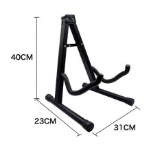 KINZON Simple and cold style A-type guitar stand, metal vertical instrument stand, foldable portable guitar stand