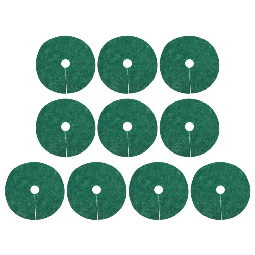 40 Pcs Non Woven Tree Mulch Ring Reusable Root Barrier Mat 25cm