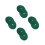 40 Pcs Non Woven Tree Mulch Ring Reusable Root Barrier Mat 25cm 6