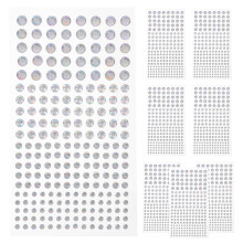 8 Sheets Self-Adhesive Festival Face Gems Stickers Rhinestones