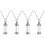 4 Pcs Pet Urn Necklaces Pendant For Ashes Keepsake 4