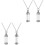 4 Pcs Pet Urn Necklaces Pendant For Ashes Keepsake 5