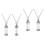 4 Pcs Pet Urn Necklaces Pendant For Ashes Keepsake 6