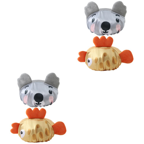 4 Pcs Kids Shower Hat Washable Bath Cap For Children 2