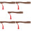 5Pcs Replacement Wooden Handle For Travel Camping 10