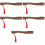 5Pcs Replacement Wooden Handle For Travel Camping 9