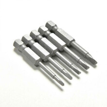 5 Pcs /Set Magnetic Triangle Head Screwdriver Bits S2 Steel 1/4 Hex Shank 50mm HFMQV